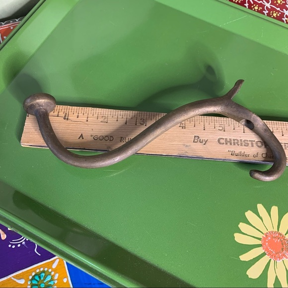 Brass Coat Hook - Picture 4 of 6